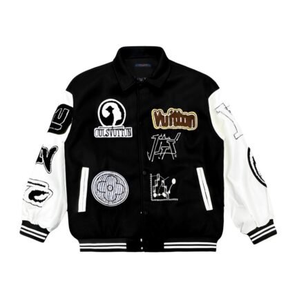 Jacket Louis Vuitton LV Black White Patches