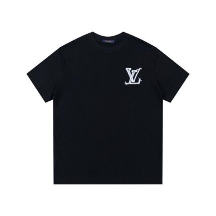 T-shirt Louis Vuitton Black White Logo