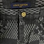 Louis Vuitton LV Patchwork Monogram Denim Pants - Image 3