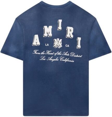 T-shirt Amiri Vintage Collegiate Blue