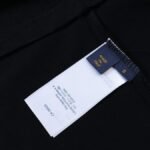 T-shirt Louis Vuitton Black White Logo - Image 6