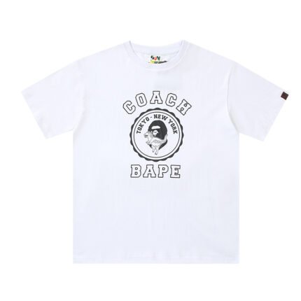 T-shirt BAPE Coach Logo White BP009