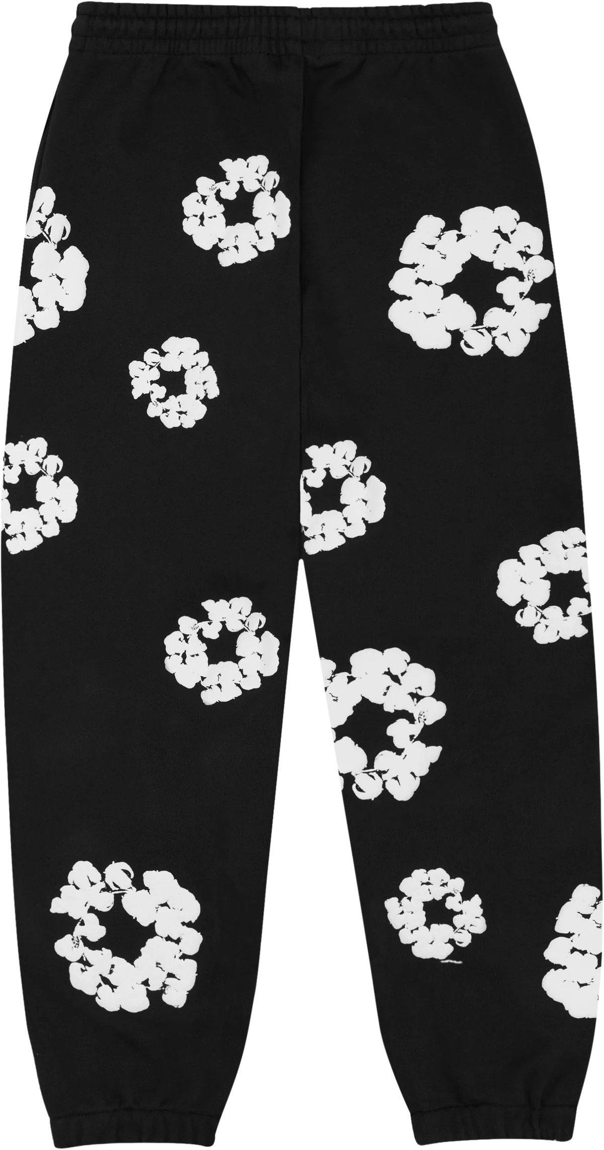 CottonWreathSweatpantBlackBack.png Denim Tears – Pants Black - Image 1