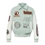 Jacket Louis Vuitton Leather and Wool Varsity