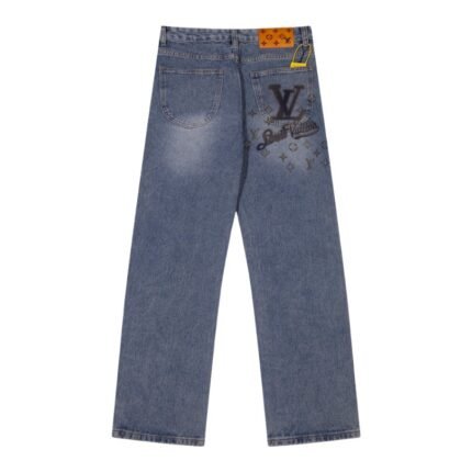 Jeans Louis Vuitton Faded Monogram Pocket Denim LV005