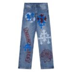 Jeans Chrome Hearts Box Cross Patch CH023