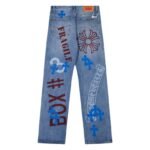 Jeans Chrome Hearts Box Cross Patch CH023 - Image 2