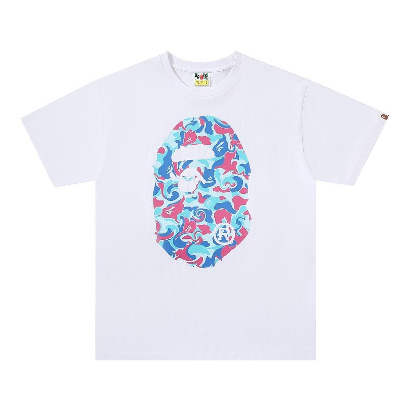 dssfds-1 T-shirt BAPE Color Camo Ape Head White BP007 - Image 1