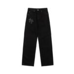 Jeans Chrome Hearts Black Cross Embroidery CH066