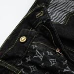 Jeans Louis Vuitton x Nigo Monogram Patchwork Denim - Image 5