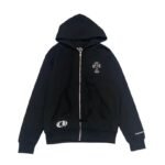 Hoodie Chrome Hearts Cross Zip Black CH064