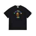 T-shirt BAPE Multicolor Ape Head Black BP058