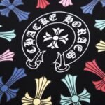T-shirt Chrome Hearts Multicolor Cross Wreath Black - Image 5