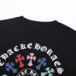 T-shirt Chrome Hearts Multicolor Cross Wreath Black - Image 6