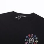 T-shirt Chrome Hearts Multicolor Cross Wreath Black - Image 9