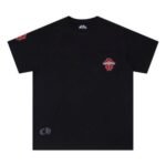 T-shirt Chrome Hearts Red Cross Crest Black