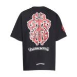 T-shirt Chrome Hearts Red Cross Crest Black - Image 5