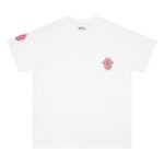T-shirt Chrome Hearts Red Cross Crest White
