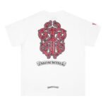 T-shirt Chrome Hearts Red Cross Crest White - Image 2