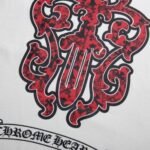 T-shirt Chrome Hearts Red Cross Crest White - Image 6