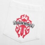 T-shirt Chrome Hearts Red Cross Crest White - Image 7