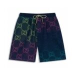 Shorts Gucci Multicolor GG Denim