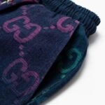 Shorts Gucci Multicolor GG Denim - Image 5