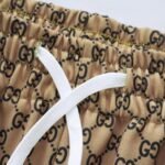 Pants Gucci Monogram Wide-Leg Beige - Image 5