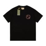 T-shirt Gucci Distressed Logo Black