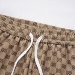 Pants Gucci GG Beige Drawstring Joggers - Image 4