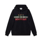 Hoodie Gucci Boutique Logo Black