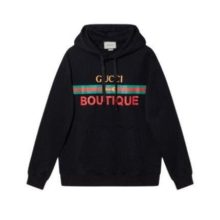 Hoodie Gucci Boutique Logo Black