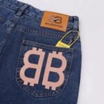 Jeans Balenciaga BB Logo Blue - Image 5