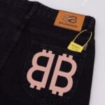 Jeans Balenciaga BB Logo Black - Image 5