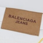 Jeans Balenciaga Logo Vintage White - Image 8