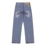 Jeans Balenciaga Logo Vintage Blue - Image 3