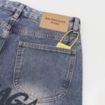Jeans Balenciaga Logo Vintage Blue - Image 7