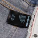 Jeans Balenciaga Logo Vintage Blue - Image 8