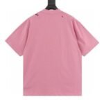 T-shirt Balenciaga Graphic Slogan Distressed Pink - Image 2