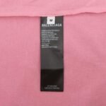T-shirt Balenciaga Graphic Slogan Distressed Pink - Image 7