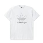 T-shirt Balenciaga x Adidas Trefoil Logo White