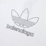 T-shirt Balenciaga x Adidas Trefoil Logo White - Image 4