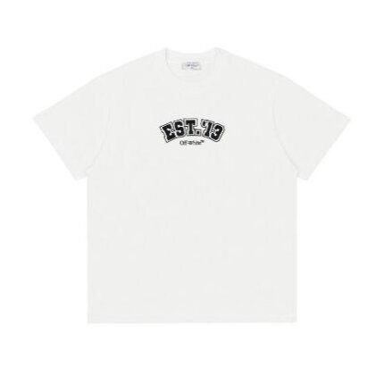 T-shirt Off-White Multi Logo Graphic White Oversized