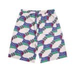 Set Gucci Multicolor GG Pattern Shirt and Shorts - Image 6