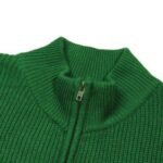 Sweater Louis Vuitton Green Knit Zip-Up - Image 5