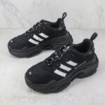Balenciaga X Adidas Black White - Image 3