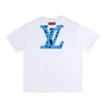 T-shirt Louis Vuitton Blue LV Logo White - Image 2