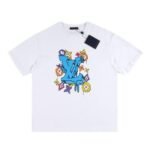 T-shirt Louis Vuitton Multicolor Monogram Drip White