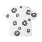 T-shirt Denim Tears Grey Clouds White
