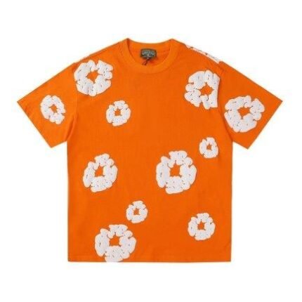 T-shirt Denim Tears White Clouds Orange